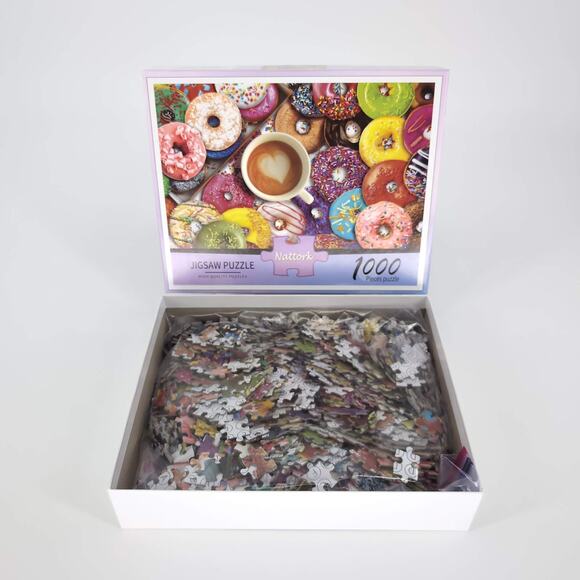 Donuts 1000 Piece Jigsaw Puzzle and Poster by Nattork High Quality Puzzles - GUC - Picture 13 of 13